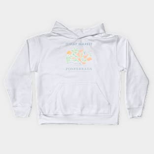 Ponferrada Map - Full Size Kids Hoodie